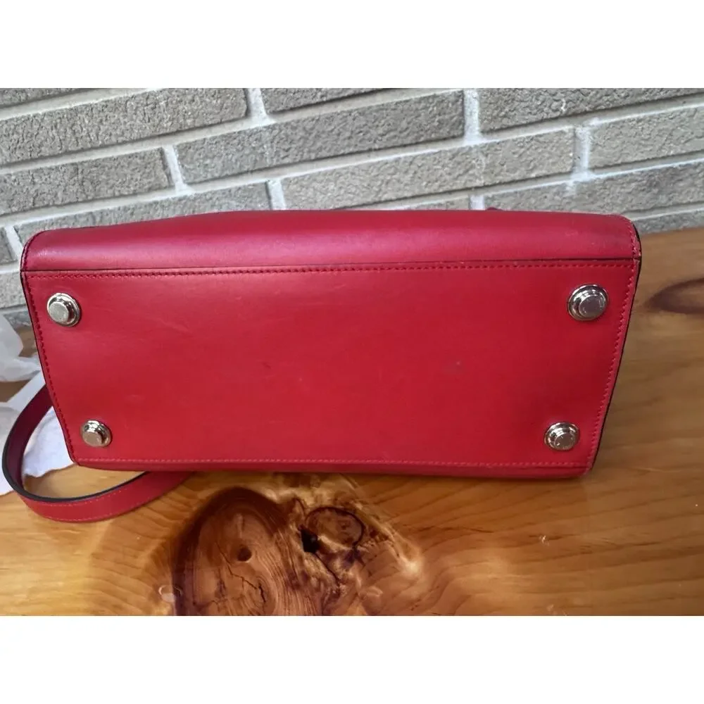 Louis Vuitton Red Smooth Leather City Steamer PM Bag